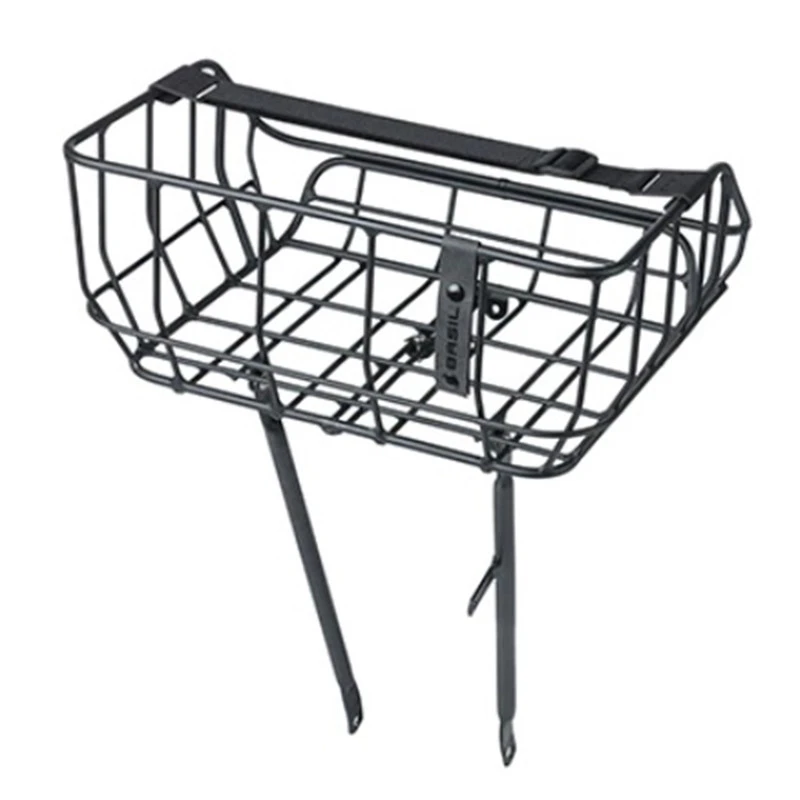 Panier Vélo Avant Noir Mat En Aluminium 25L Portland Basil 4 Panier Vélo Avant Noir Mat En Aluminium 25L Portland Basil – Image 2