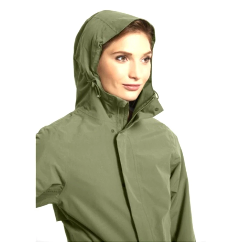 Parka De Pluie Mosse Femme - Olive BASIL 5 Parka De Pluie Mosse Femme - Olive BASIL – Image 3