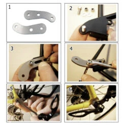 Tubus Pattes De Montage Pour Porte-bagages Sur Cadre Sans Oeillets De Fixation -Magasin De Vélos Zefal pattes de montage pour porte bagages sur cadre sans oeillets de fixation 2