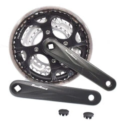 SUNRACE Pédalier 7/8 Vitesses 48-38-28 Dents Avec Cache Pédalier