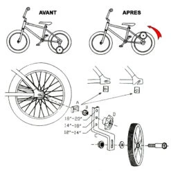 Petite Roue Vélo Enfant Flip Up - Trail Gator -Magasin De Vélos Zefal petite roue velo enfant flip up trail gator 2