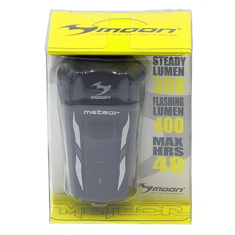 Phare Avant Vélo 300 Lumens Rechargeable USB Meteor Moon 4 Phare Avant Vélo 300 Lumens Rechargeable USB Meteor Moon – Image 2