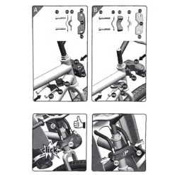 Polisport - Fixation Sur Tube De Direction Pour Siège Enfant Avant -Magasin De Vélos Zefal polisport fixation sur tube de direction pour siege enfant avant 4