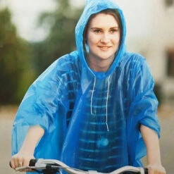 Poncho De Pluie Avec Capuchon Pour Cycliste