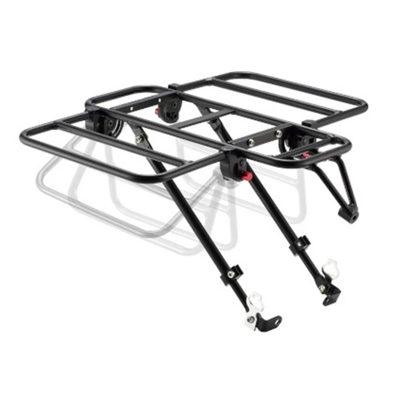 Porte-bagages Vélo Avant à Plateforme Avec Côtés Rabattables 3 Porte-bagages Vélo Avant à Plateforme Avec Côtés Rabattables