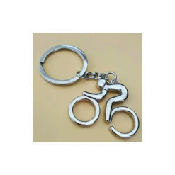 Porte Clés Cycliste Laqué Argent -Magasin De Vélos Zefal porte cles cycliste laque argent 3