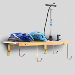 Porte-vélos Mural 4 Places Avec étagère
