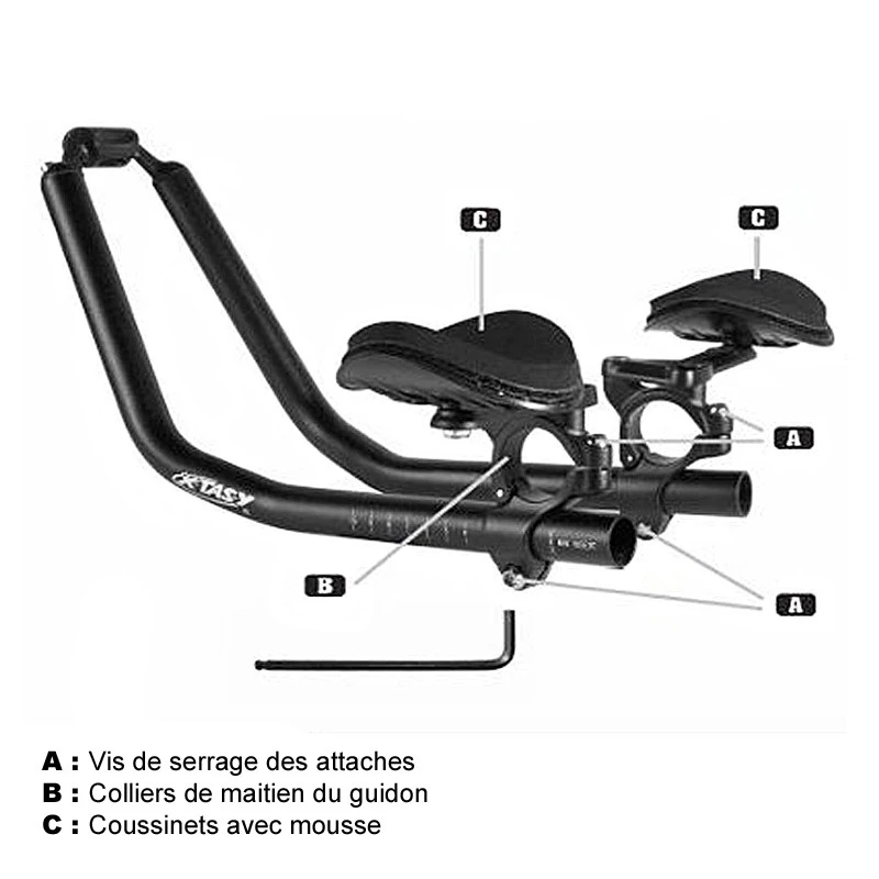 Prolongateur De Cintre Vélo Pour Triathlon Professionnel 4 Prolongateur De Cintre Vélo Pour Triathlon Professionnel – Image 2