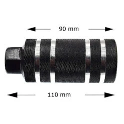 Messingschlager Repose Pied BMX D50 Pour Axe De 10 L 110 Mm -Magasin De Vélos Zefal repose pied bmx d50 pour axe de 10 l 110 mm 2