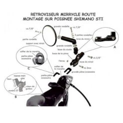 Rétroviseur ROAD Mirrycle Pour Cocotte Shimano STI -Magasin De Vélos Zefal retroviseur road mirrycle pour cocotte shimano sti 3