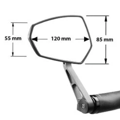 Rétroviseur Vélo Et VAE M-77 Ergotec à Bras Court -Magasin De Vélos Zefal retroviseur velo et vae m 77 ergotec a bras court 2