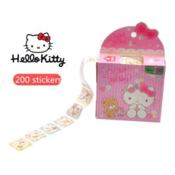 Rouleau De 200 Stickers HELLO KITTY Pour Petite Fille à Vélo