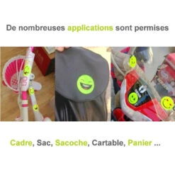Rouleau De 50 Stickers SMILEY Pour Sécurité Enfant à Vélo -Magasin De Vélos Zefal rouleau de 50 stickers smiley pour securite enfant a velo 3