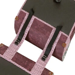 Sacoche Vélo Double Rouge Vintage 35L Boheme Basil -Magasin De Vélos Zefal sacoche velo double rouge vintage 35l boheme basil 2