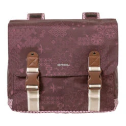 Sacoche Vélo Double Rouge Vintage 35L Boheme Basil -Magasin De Vélos Zefal sacoche velo double rouge vintage 35l boheme basil 5