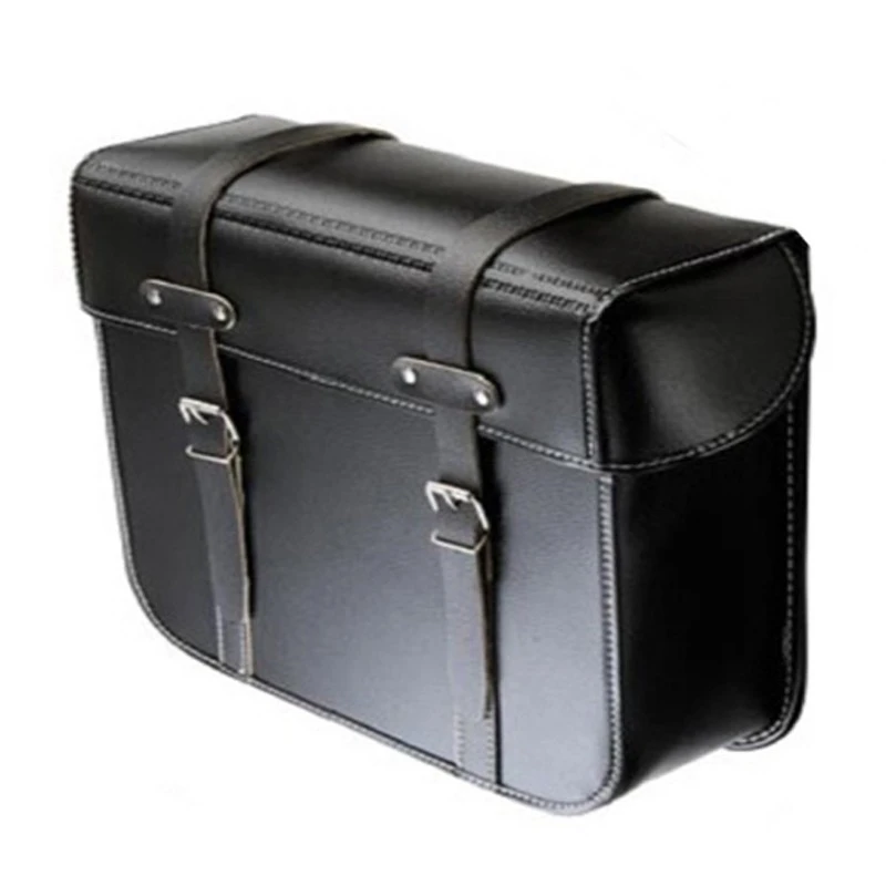 Sacoche Vintage Noir à Courroies Pour Ancien Vélo 6 Sacoche Vintage Noir à Courroies Pour Ancien Vélo – Image 4