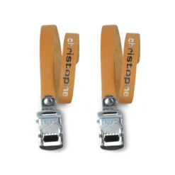 Sangles Cuir Marron Pour Cale Pieds De Vélo - La Paire