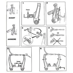 Set De Freins V-Brake Aluminium -Magasin De Vélos Zefal set de freins v brake aluminium 2
