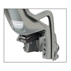 Siège Enfant Polisport Groovy Maxi Cfs Gris Foncé/argent Sur Porte-bagages -Magasin De Vélos Zefal siege enfant polisport groovy maxi cfs gris fonce argent sur porte bagages 3