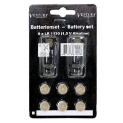 VENTURA Six Piles Plates LR-54 Pour Compteur Vélo, Montre, Podomètre.