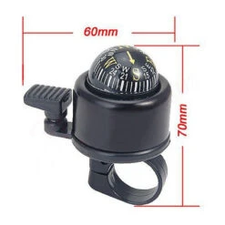 Sonnette De Vélo Avec Boussole - Noir -Magasin De Vélos Zefal sonnette de velo avec boussole noir 2