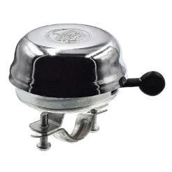 Point Sonnette Vélo Vintage Métal Argenté Motif Couronne -Magasin De Vélos Zefal sonnette velo vintage metal argente motif couronne 2