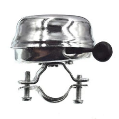 Point Sonnette Vélo Vintage Métal Argenté Motif Couronne -Magasin De Vélos Zefal sonnette velo vintage metal argente motif couronne 3