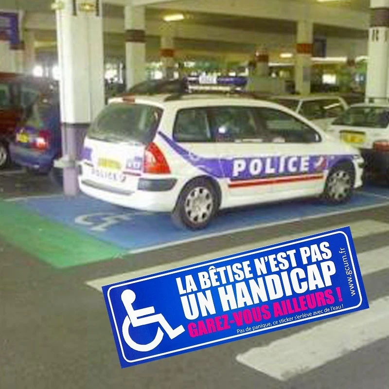 Sticker La Bêtise N'est Pas Un Handicap 4 Sticker La Bêtise N'est Pas Un Handicap – Image 2