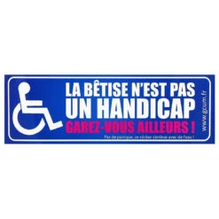 Sticker La Bêtise N'est Pas Un Handicap