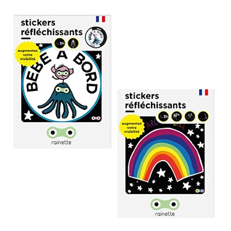 Sticker Réfléchissant Autocollant Vélo Rainette 3 Sticker Réfléchissant Autocollant Vélo Rainette
