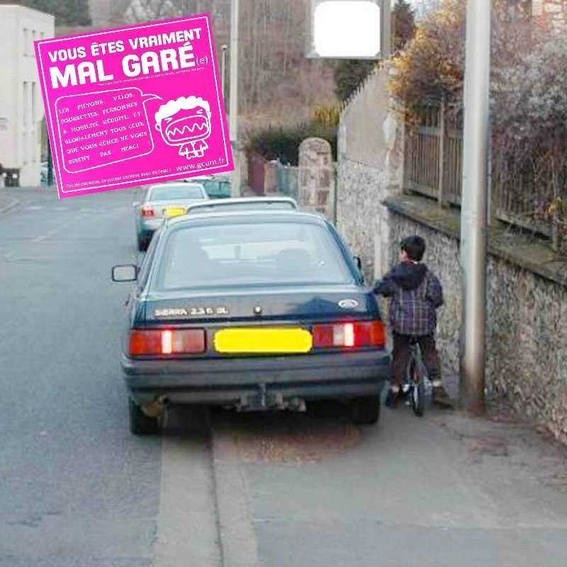Sticker Vous êtes Vraiment Mal Garé 4 Sticker Vous êtes Vraiment Mal Garé – Image 2