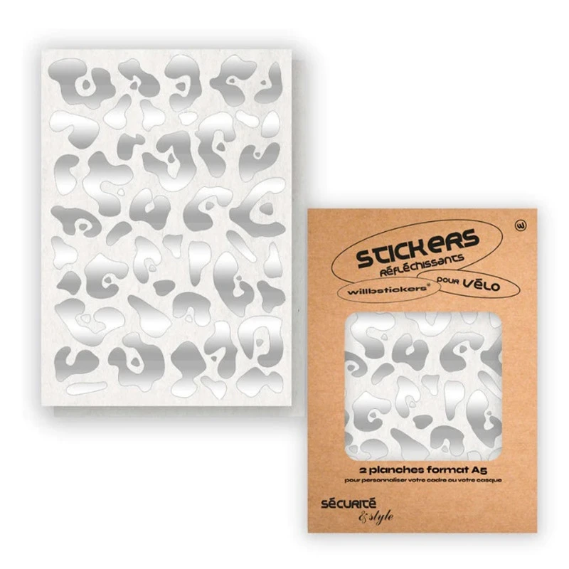 Stickers Réfléchissants Pour Cadre De Vélo Motif Léopard Will B 3 Stickers Réfléchissants Pour Cadre De Vélo Motif Léopard Will B