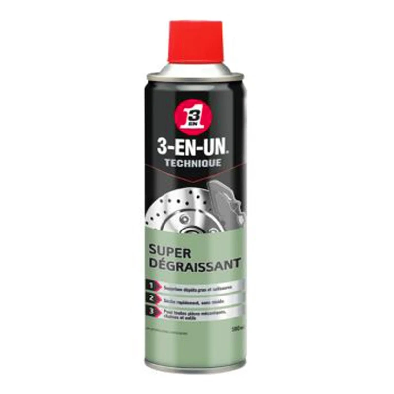 Super Dégraissant 3en1 - Aérosol 500ML 3 Super Dégraissant 3en1 - Aérosol 500ML