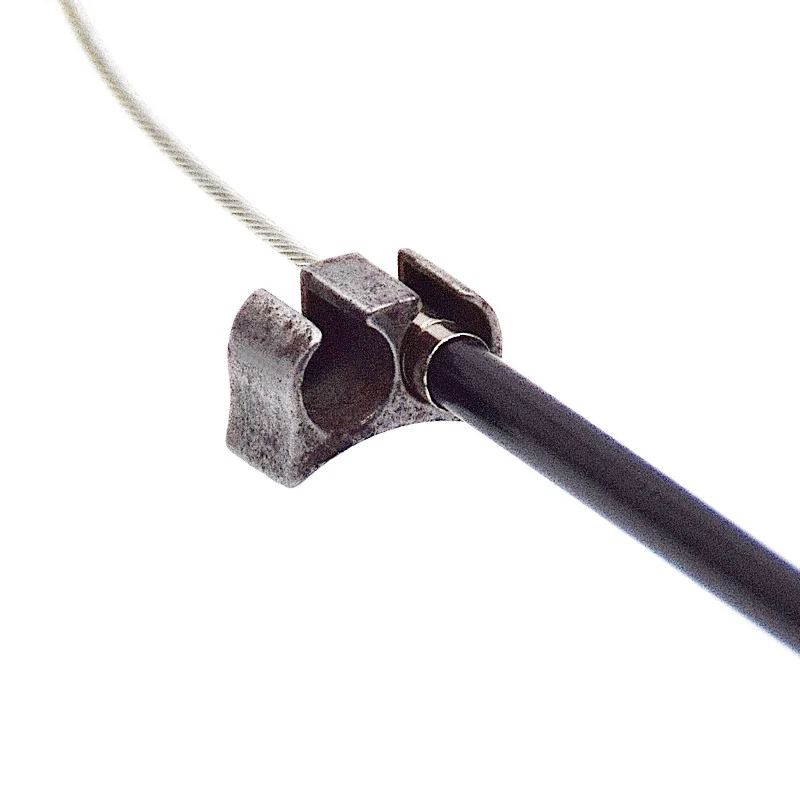 Support Acier Double à Souder Pour Gaine De Frein Vélo 4 Support Acier Double à Souder Pour Gaine De Frein Vélo – Image 2