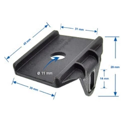 Hebie Support Contre Plaque Pour Béquille Centrale -Magasin De Vélos Zefal support contre plaque pour bequille centrale 5