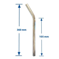 Promax Tige De Selle Courbé Pour Vélo 25.4 Mm Acier -Magasin De Vélos Zefal tige de selle courbe pour velo 254 mm acier 2