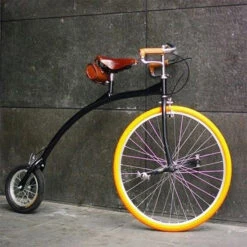 Vélo Vintage à Grande Roue + Selle Et Sacoche En Cuir Brun BROOKS 11 Vélo Vintage à Grande Roue + Selle Et Sacoche En Cuir Brun BROOKS -Magasin De Vélos Zefal velo vintage a grande roue selle et sacoche en cuir brun brooks 4